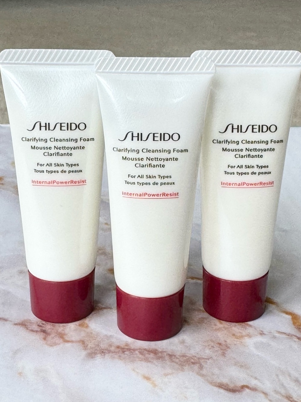 Shiseido Clarifying Cleansing Foam Trio Travel Mini Size - Face Wash 3pc Set NEW